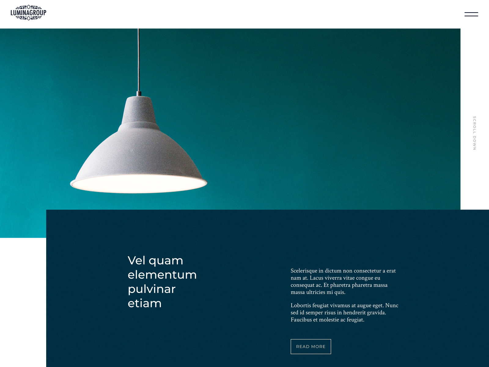 Lumina Group - Home Page by Kirill on Dribbble