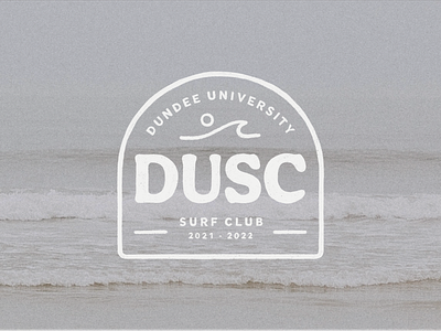 Dundee University Surf Club 2021 - 2022 beach branding club design dundee dusc graphic design illustration logo ocean surf surf club surfboard surfclub surfer surfing water