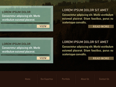 Nature Inspired Footer