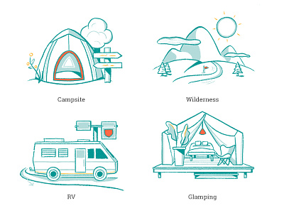 Campr – Camping Illustration Types