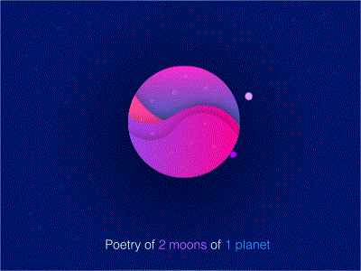 Poetry of 2 Moons of 1 Planet aftereffects poetry