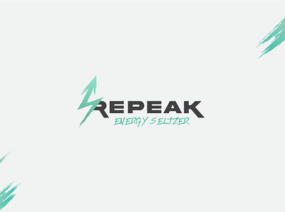 Logo Design - Repeak Energy Seltzer branding can design drink energy drink graphic design label design logo design