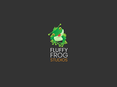 Logo Design - Fluffy Frog Studios adobe illustrator branding fluffy frog gradient graphic design logo logo design studios vertical