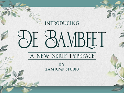 De Bambeet alternate branding branding and identity classic cover fonts food invitations letter lettering lettering art ligature font logos packaging design serif font type typeface vintage