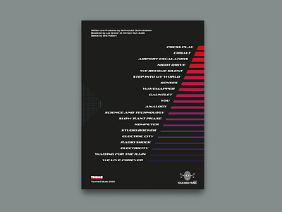 Buspin Jieber – V​.​H​.​S. (Back cover) 1980s cd artwork cd design cd packaging charity compact disc design graphic design music package design