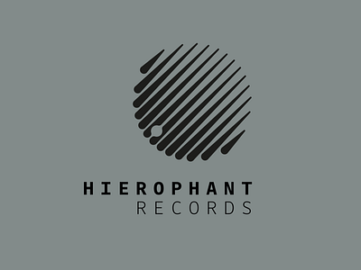 Heirophant Records logo design branding design graphic design logo music vector