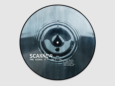 Scanner – The Signal of a Signal of a Signal (B side) ambient design graphic design music picture disc record vinyl