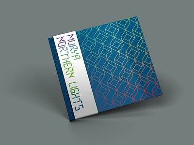 Dyadik >Murya — Northern Lights< album artwork (shot 1) abstract branding compact disc design geometric graphic design logo music package design repeat pattern typogaphy vector