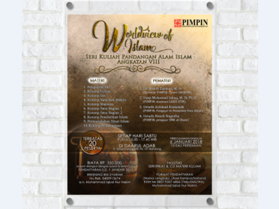 Worldview Lecture Event Poster artwork course course poster event poster flyer historical history islam islamic art lecture lecture poster movie movie poster poster poster design worldview