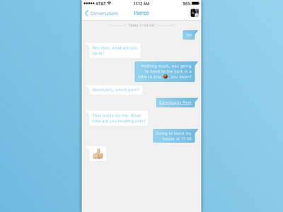 Daily UI #013— Direct Messaging 012 chat daily ui dailyui day 013 direct messaging interface messaging sketch ui user interface