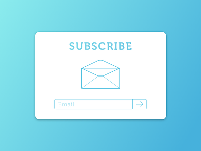 Daily UI #026— Subscribe