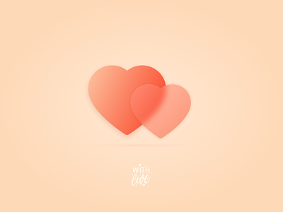 Valentine's Hearts glassmorphism gradient hearts holiday card icon illustration simple design typography valentinesday vector weeklywarmup