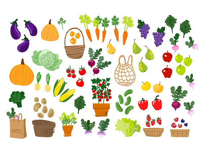 Vegetables and fruit