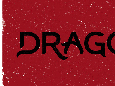 Drag dragon poster red