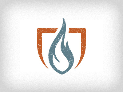 Fire fire logo shield