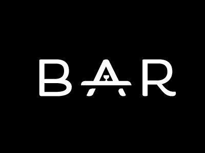 Bar bar logo logotype wine glass