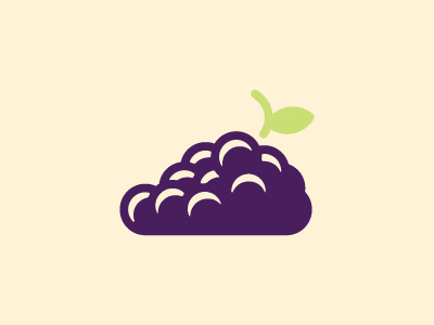 Grapes grapes illustration logo