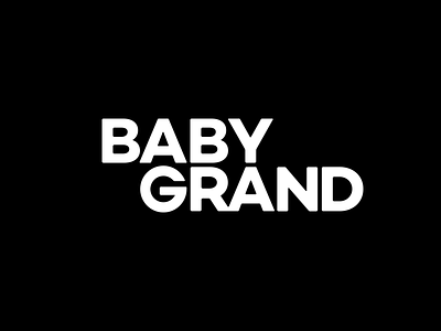 Baby Grand baby grand branding experience design logo memphis workmark
