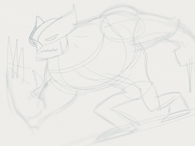 Wolverine Sketch bamboo stylus comic book hand drawn hand drawn hero illustration ipad paper sketch wolverine