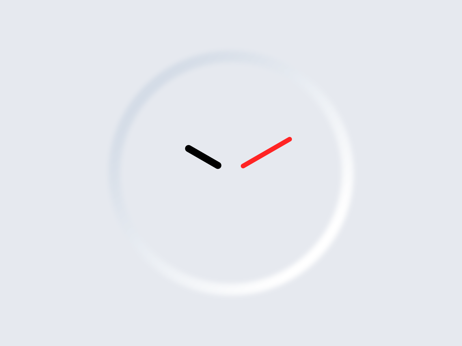 Neumorphism for Clock ae animation black clock design gif icon neumorphism pointer red ui ux white