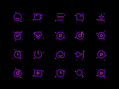 Icon colorful icon icons player purple ui