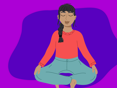 Zen Girl Illustration illustration illustrator wacom