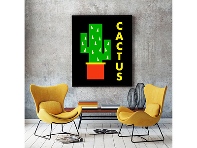 Cactus colors design graphicdesign illustration mockup poster