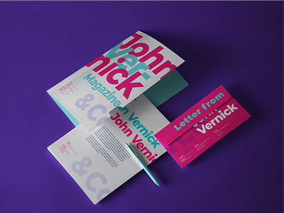 John Vernick Magazine branding colors design graphicdesign mockup typography