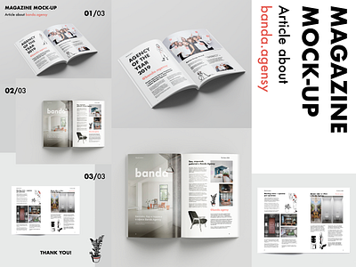 Article about Banda Agensy design graphicdesign mockup typography