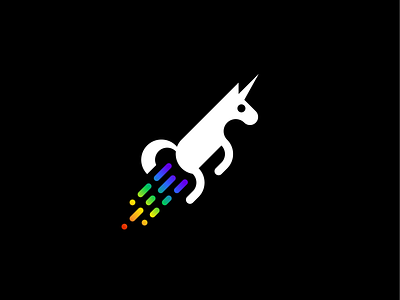 Unicorn design icon logo