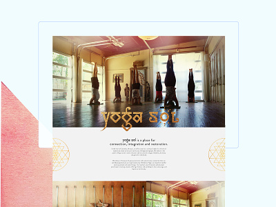 Site design for yoga studio brand branding health web web design website website design yoga
