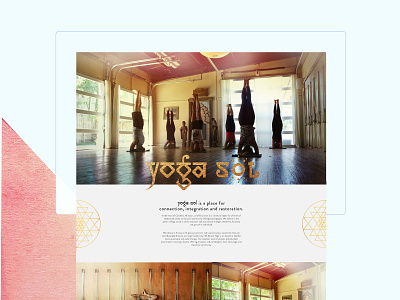 Site design for yoga studio