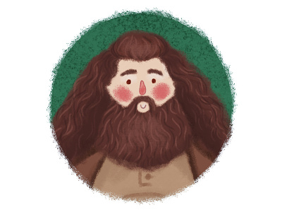 Hagrid fanart 2d artist 2d character character desing digital art fan art illustration