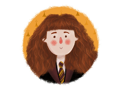 Hermione fanart 2d artist 2d character character desing digital art fan art illustration