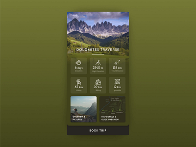 Hiking Map Animation animation app color concept design details guide hiking map material mobile natural ui