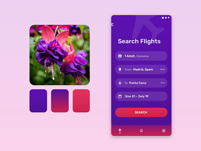 Search Flights app booking concept flight flight booking flight search flights mobile search ui uxui