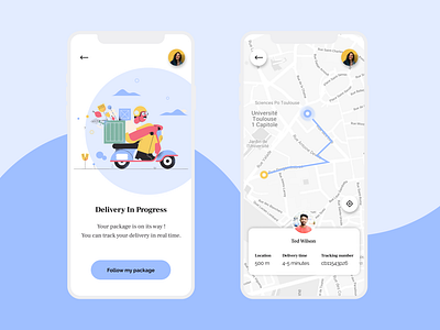 Daily UI  #20 - Location Tracker