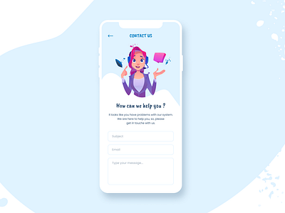 Daily UI  #28 - Contact us