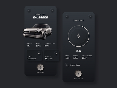 Daily UI #34 - Car Interface