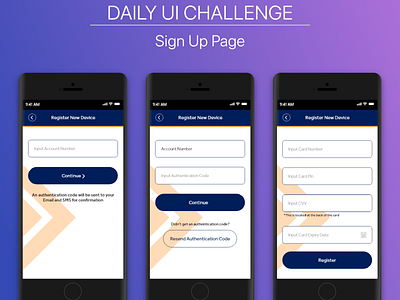 Daily UI Challenge - Sign Up 2 by Ikenna Agu on Dribbble