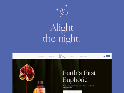 Kin Euphorics beverage design e commerce fashion interaction lifestyle luxury mobile product design shopify ui ux web