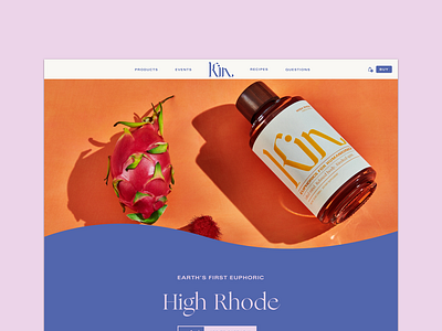 Website for Kin Euphorics beverage design e commerce euphoric euphorics fashion interaction kin lifestyle luxury mobile product design shopify social tonic typography ui ux web