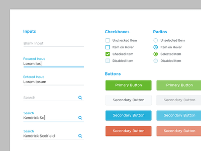 UI Pattern Sheet elements guide library pattern style guide ui