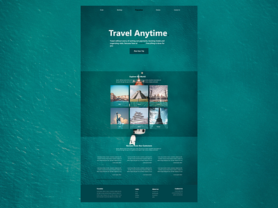 Travel Website Design branding design flat ui web website