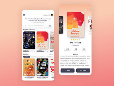 Ebook Reader - Mobile App app app design design ebook app ebook application ebook design ebook reader flat design interaction design minimal minimal design mobile app mobile app design mobile application mobile design mobile uiux ui ui design ui ux ux