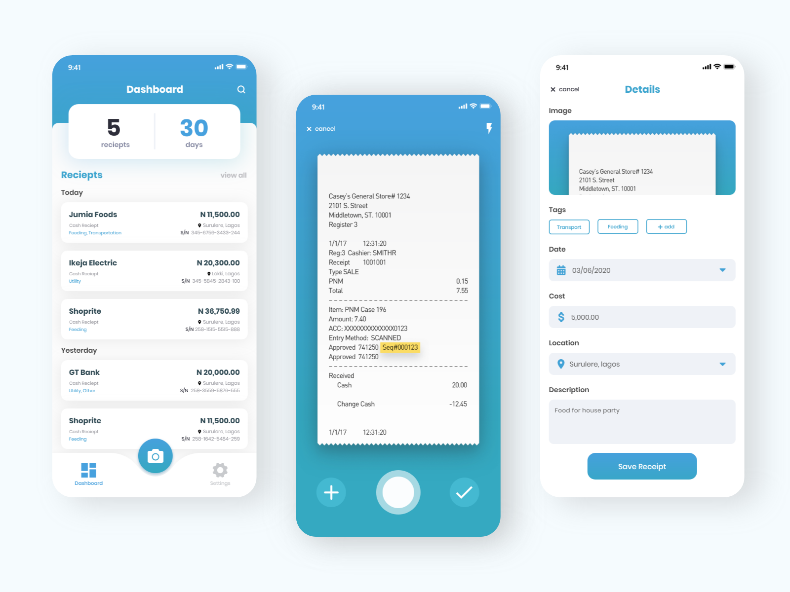 Scan - Mobile app by Tomisin Oshin on Dribbble