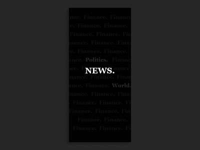 News Reader - Mobile App Concept card concept concept design design flat ui interactiondesign minimal mobile mobile app design mobile design mobile ui news ui