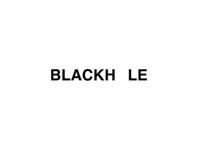 Blackhole astronomy blackhole helvetica logotype typography