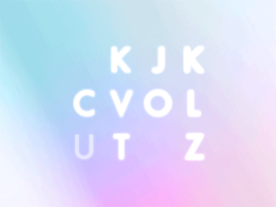 F K J K animation colors digital gif glitch gradient pretty type typography