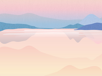 Skyscape Wallpaper 2 color design digital gradient illustration landscape pastel scene vector wallpaper